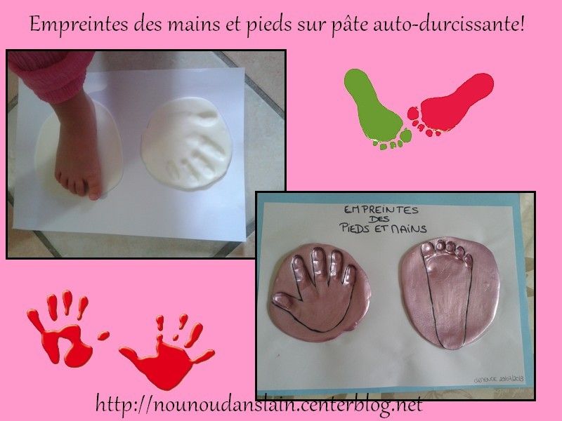 Empreintes Des Mains Et Des Pieds 